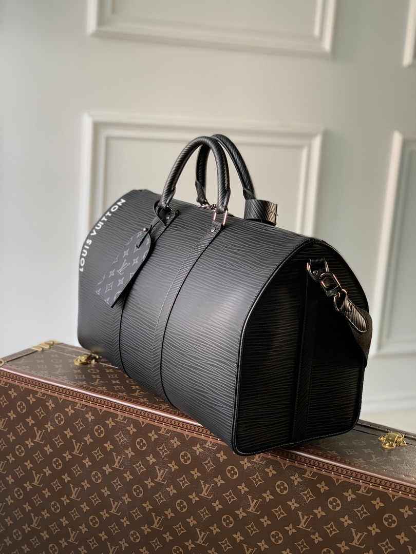Louis Vuitton Keepall Bandouliere 50 Bag M23721 Black Epi Leather