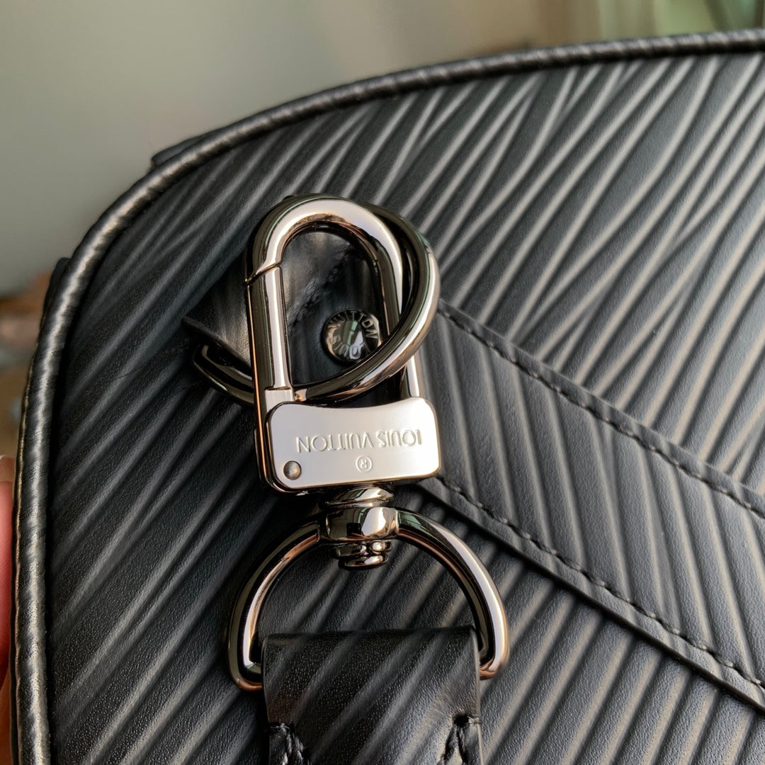 Louis Vuitton Keepall Bandouliere 50 Bag M23721 Black Epi Leather