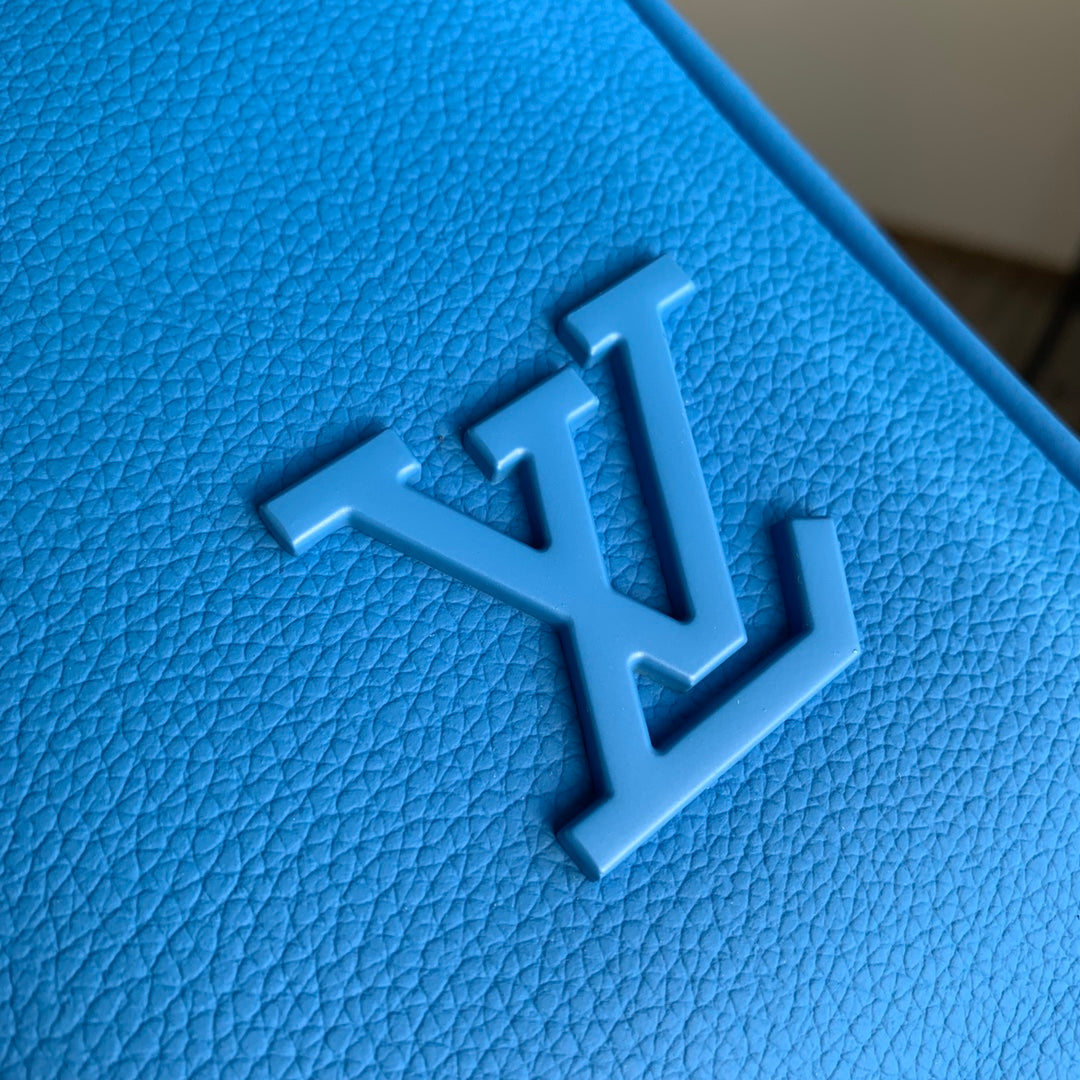 Louis Vuitton Keepall Bandouliere 50 Bag M23727 Blue Leather