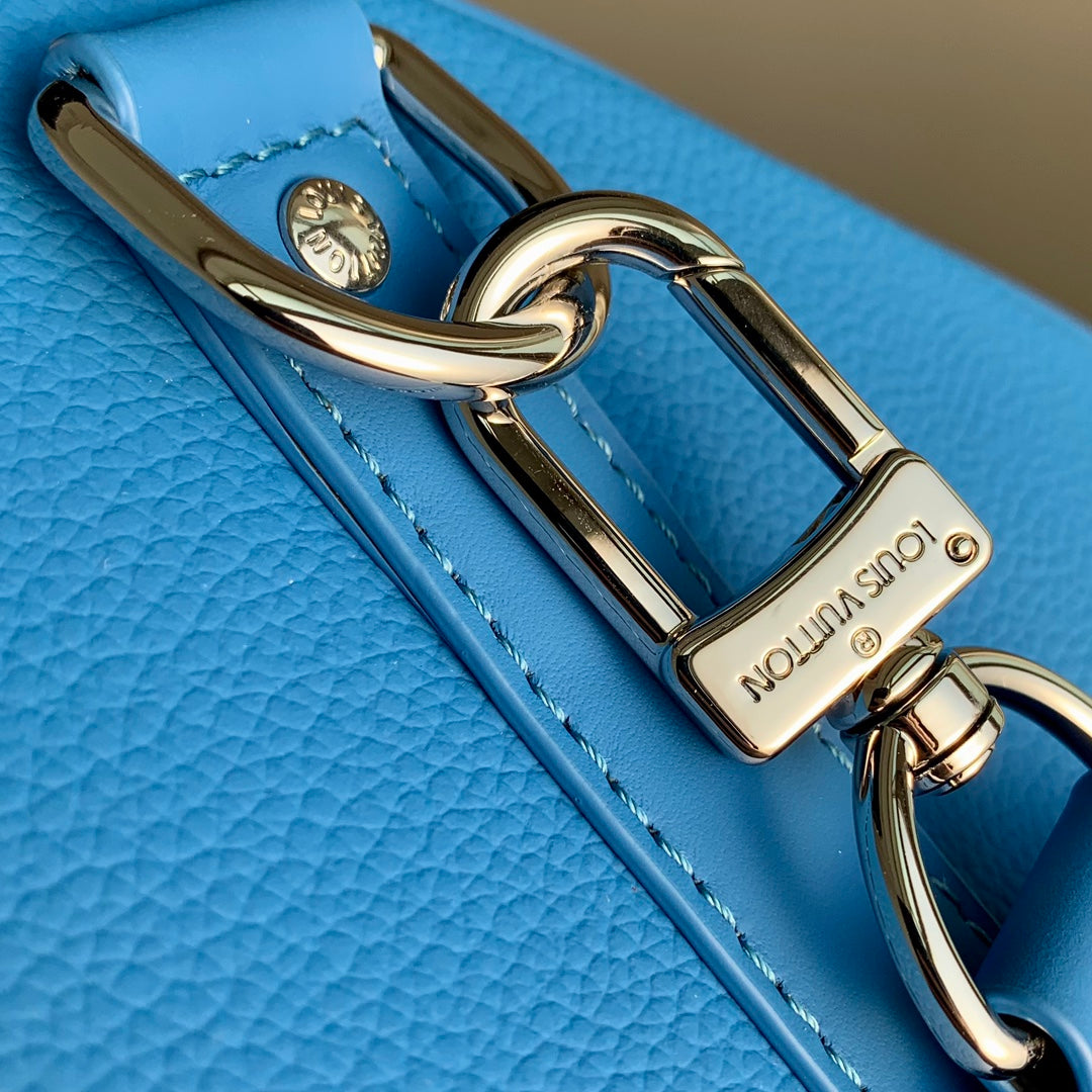 Louis Vuitton Keepall Bandouliere 50 Bag M23727 Blue Leather