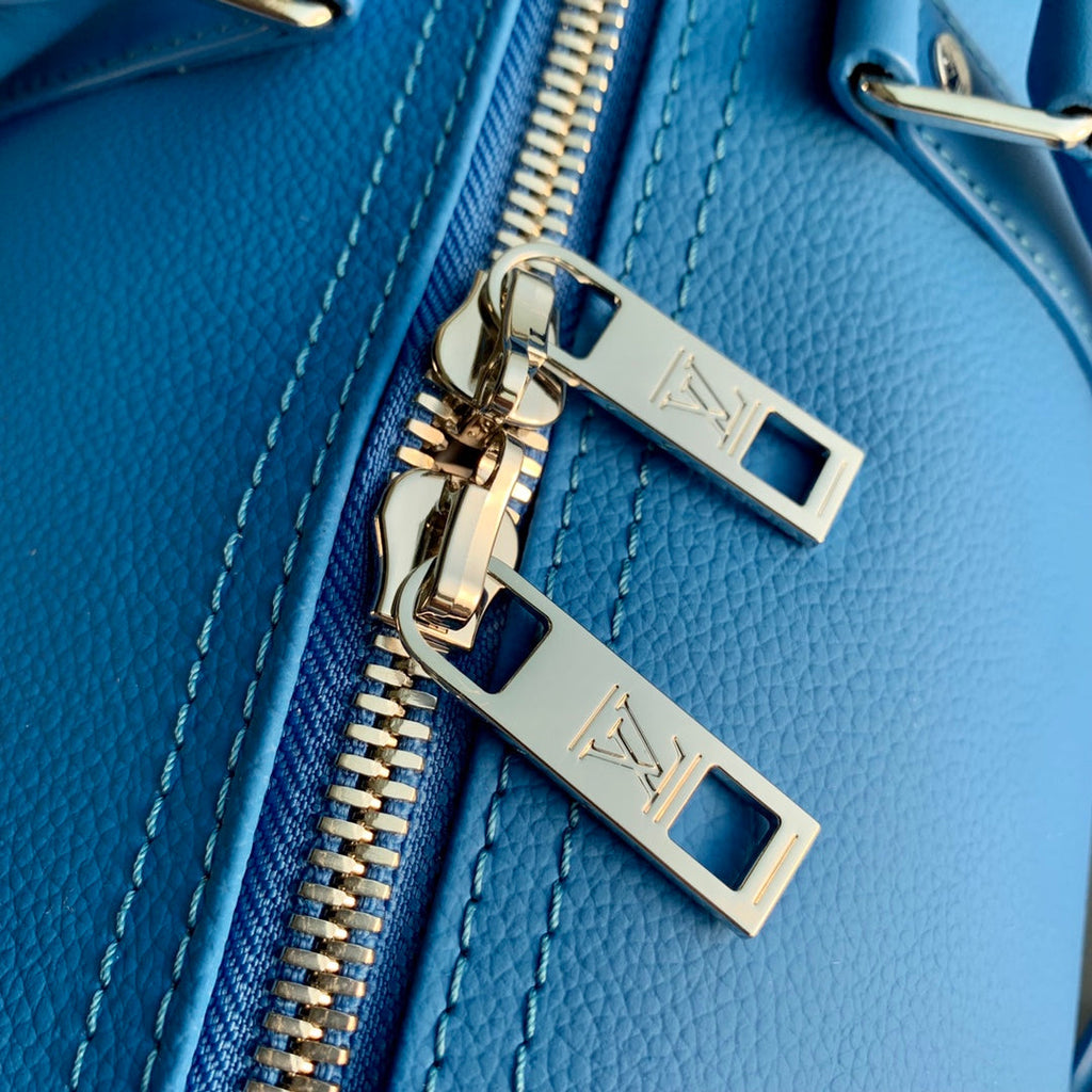 Louis Vuitton Keepall Bandouliere 50 Bag M23727 Blue Leather