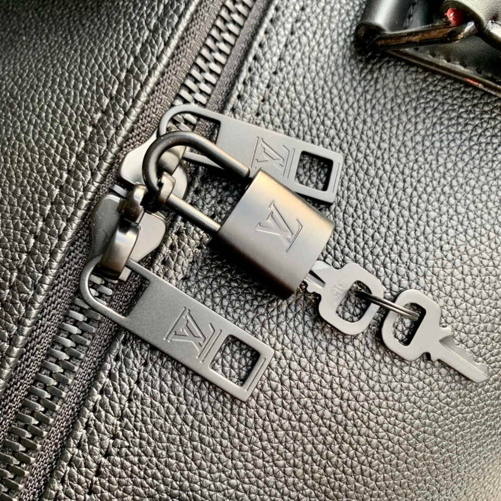 Louis Vuitton Keepall Bandouliere 50 Bag M21420 Black Leather