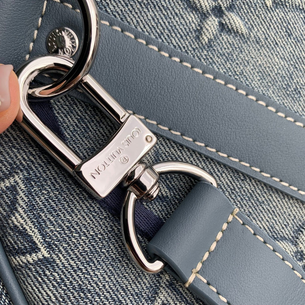 Louis Vuitton Keepall Bandouliere 50 Bag M22532 Monogram Washed Denim