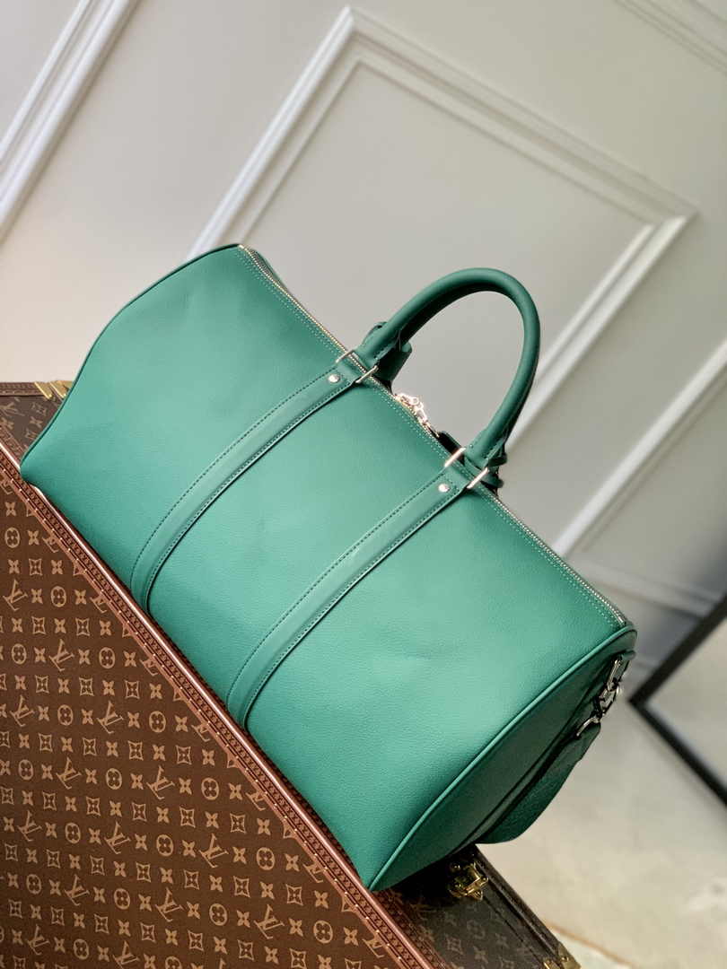 Louis Vuitton Keepall Bandouliere 50 Bag M22609 Green Leather