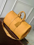 Louis Vuitton Keepall Bandouliere 50 Bag M22609 Yellow Leather