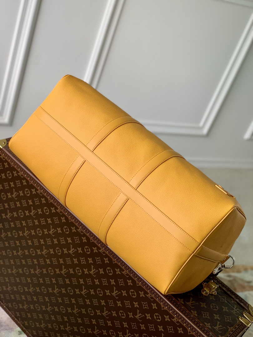 Louis Vuitton Keepall Bandouliere 50 Bag M22609 Yellow Leather