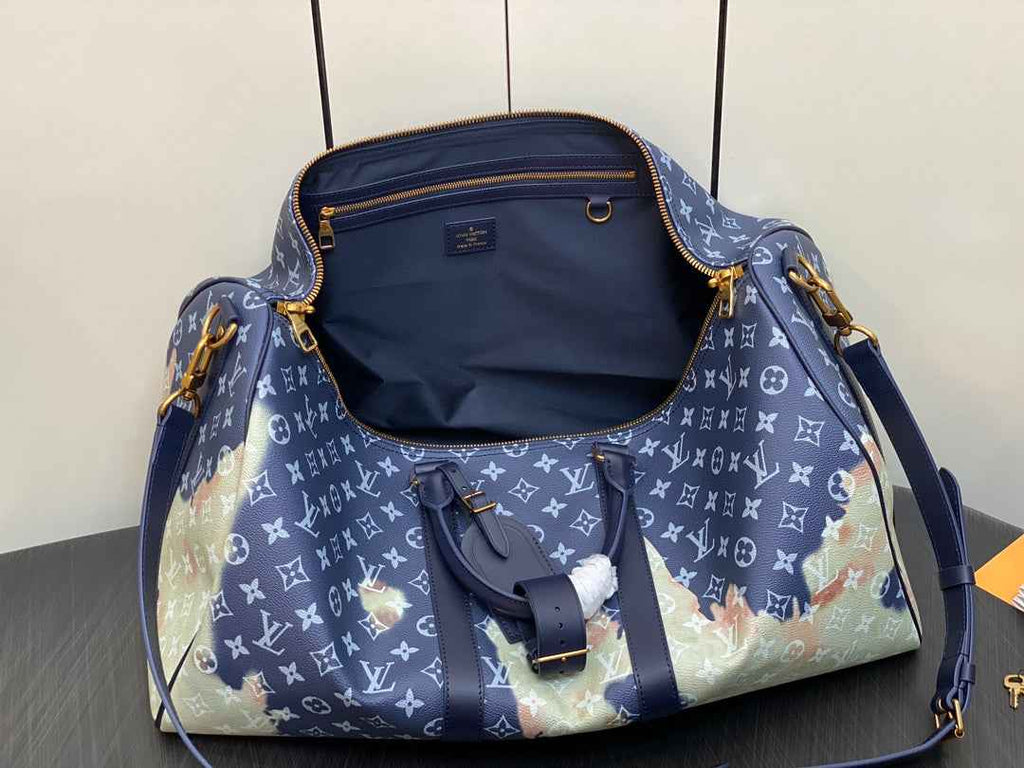 Louis Vuitton Keepall Bandouliere 50 Bag M23773 Monogram Canvas Blue