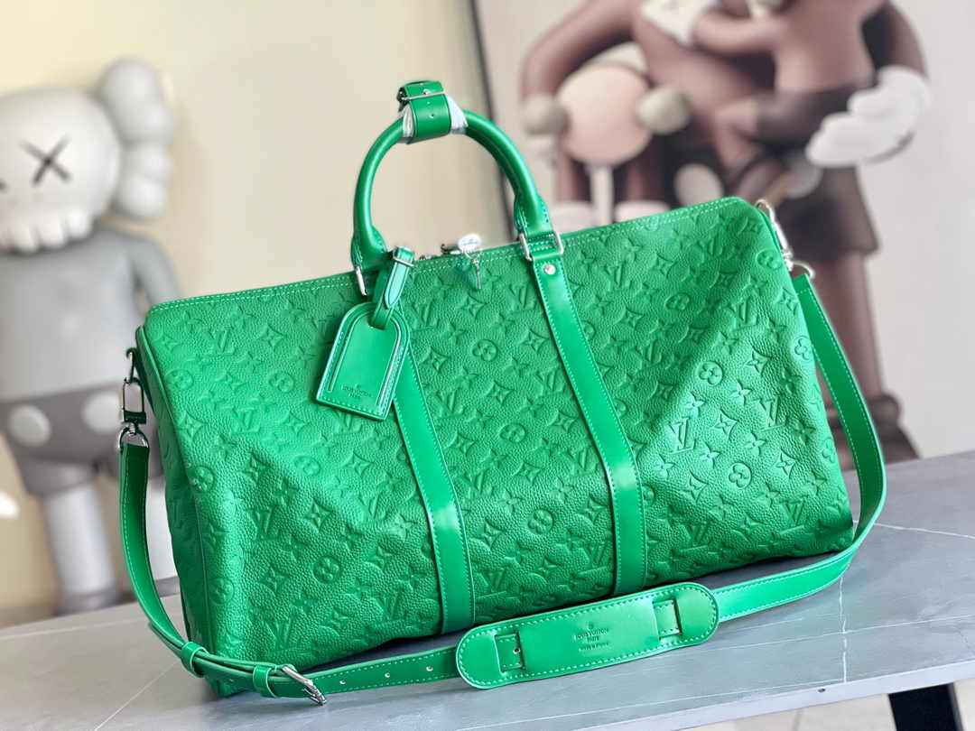 Louis Vuitton Keepall Bandoulière 50 M23751 Green Leather