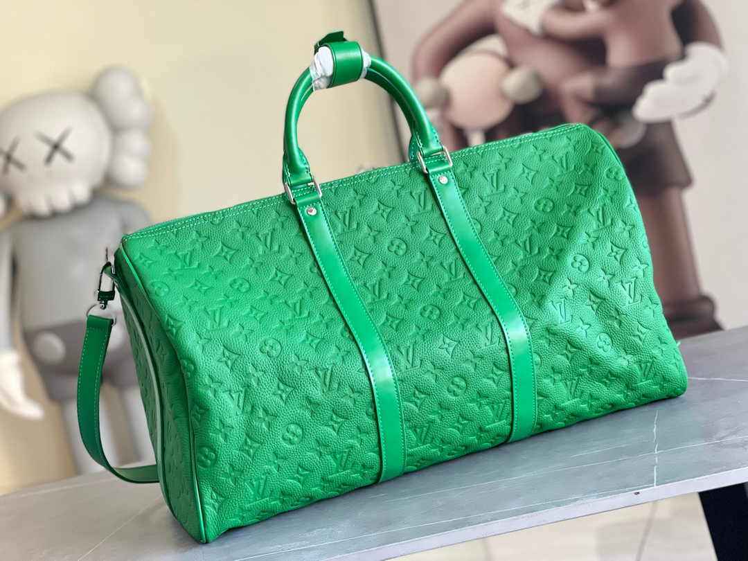 Louis Vuitton Keepall Bandoulière 50 M23751 Green Leather