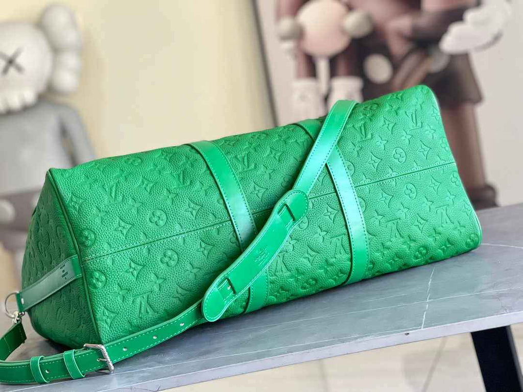 Louis Vuitton Keepall Bandoulière 50 M23751 Green Leather