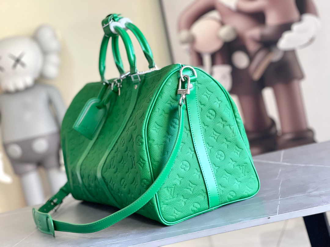 Louis Vuitton Keepall Bandoulière 50 M23751 Green Leather