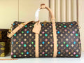 Louis Vuitton Keepall Bandoulière 50 M24901 Chocolate Monogram Canvas