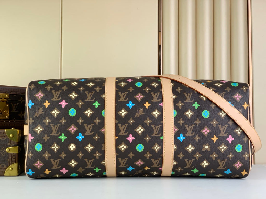 Louis Vuitton Keepall Bandoulière 50 M24901 Chocolate Monogram Canvas