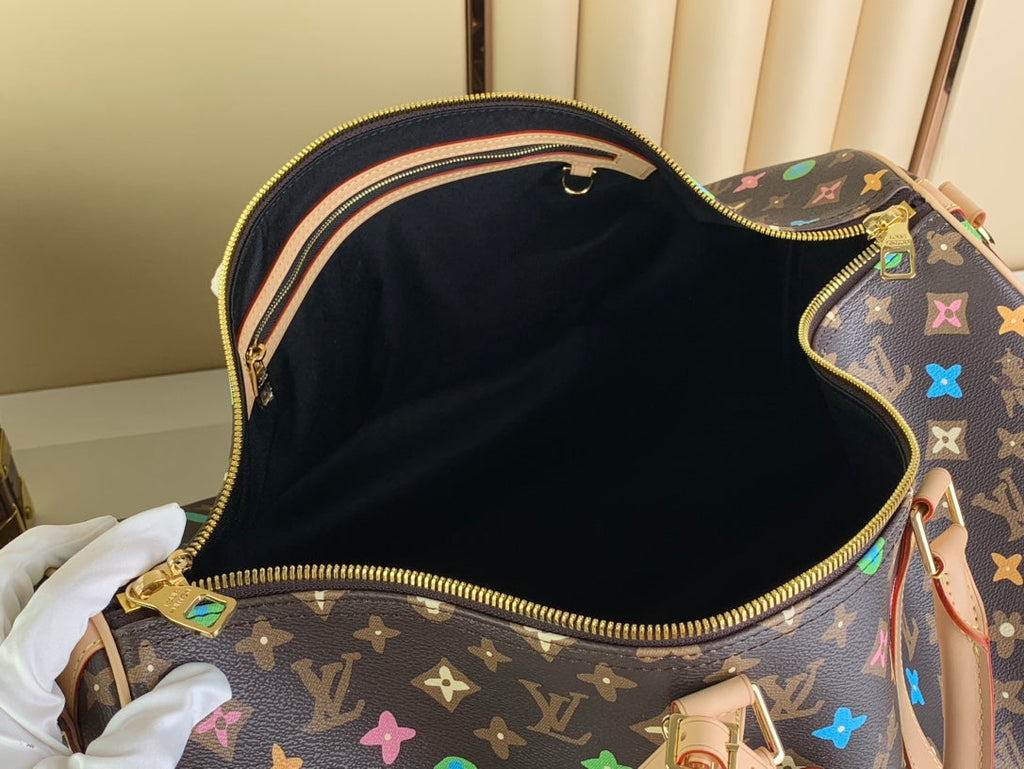 Louis Vuitton Keepall Bandoulière 50 M24901 Chocolate Monogram Canvas