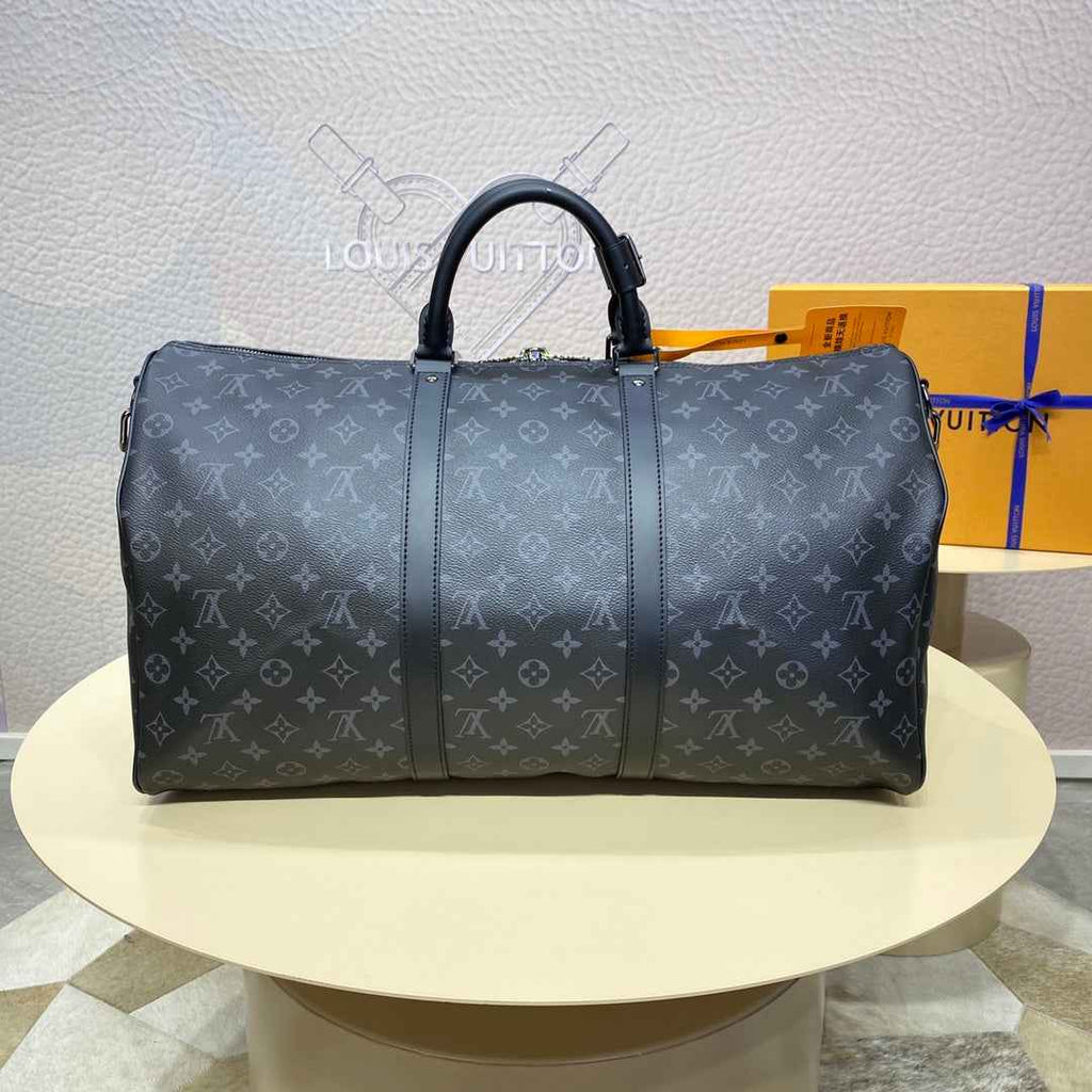 Louis Vuitton Keepall Bandoulière 50 M41416 Coated Canvas Black