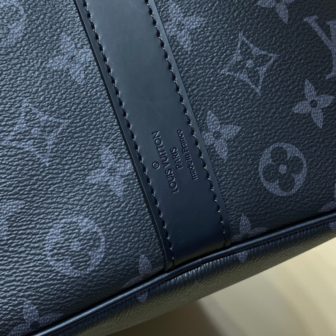 Louis Vuitton Keepall Bandoulière 50 M41416 Coated Canvas Black