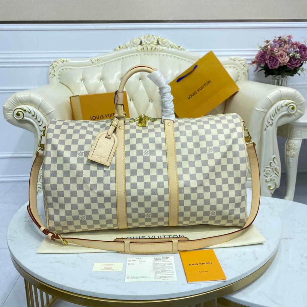 Louis Vuitton Keepall Bandoulière 50 M41416 White