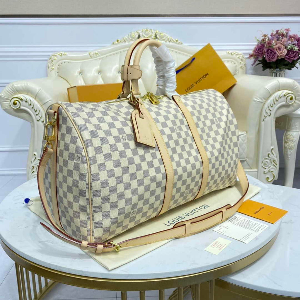 Louis Vuitton Keepall Bandoulière 50 M41416 White