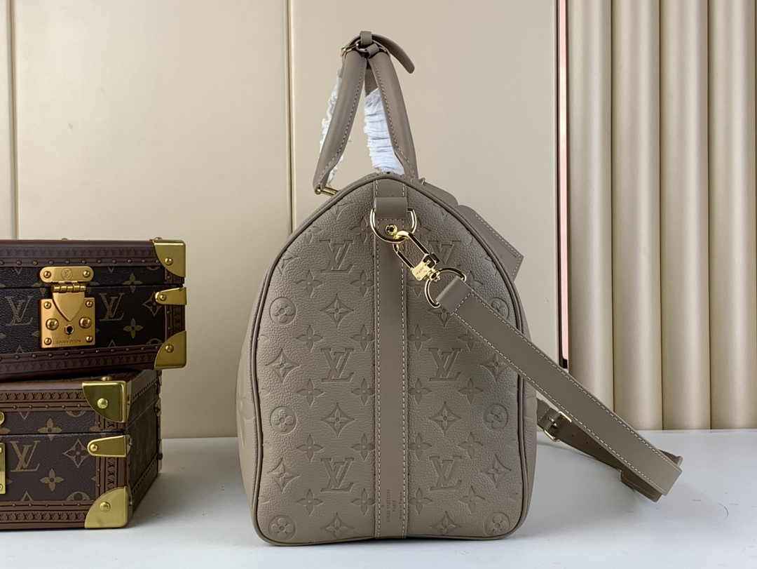 Louis Vuitton Keepall Bandoulière 50 M46114 Gray Leather