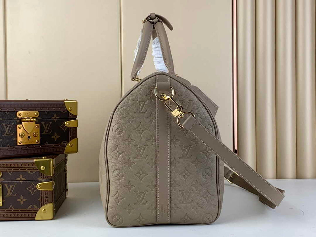 Louis Vuitton Keepall Bandoulière 50 M46114 Gray Leather