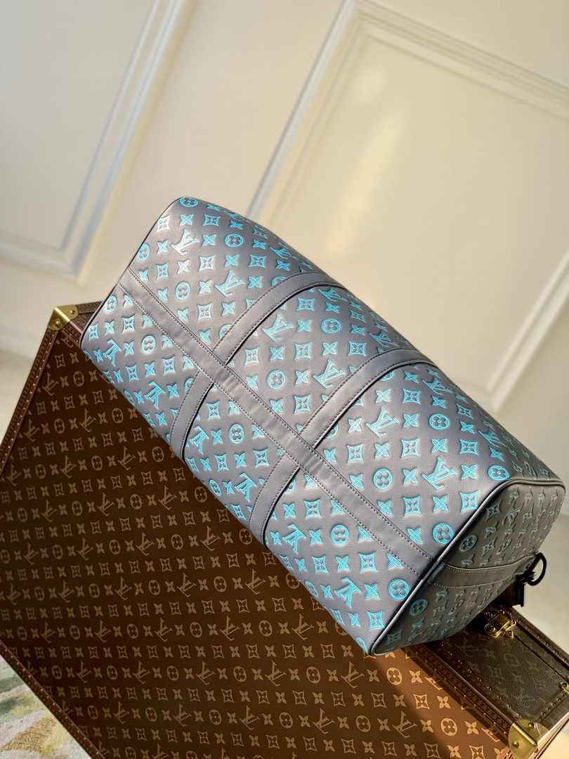 Louis Vuitton Keepall Bandouliere 50 Bag M46593 Navy River Blue