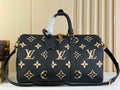 Louis Vuitton Keepall Bandoulière 50 M46670 Black Leather