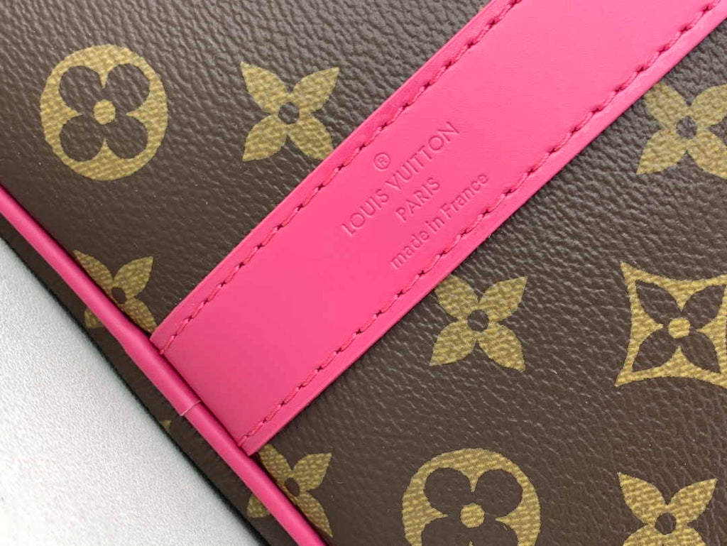 Louis Vuitton Keepall Bandoulière 50 M46773 Monogram Canvas Plum