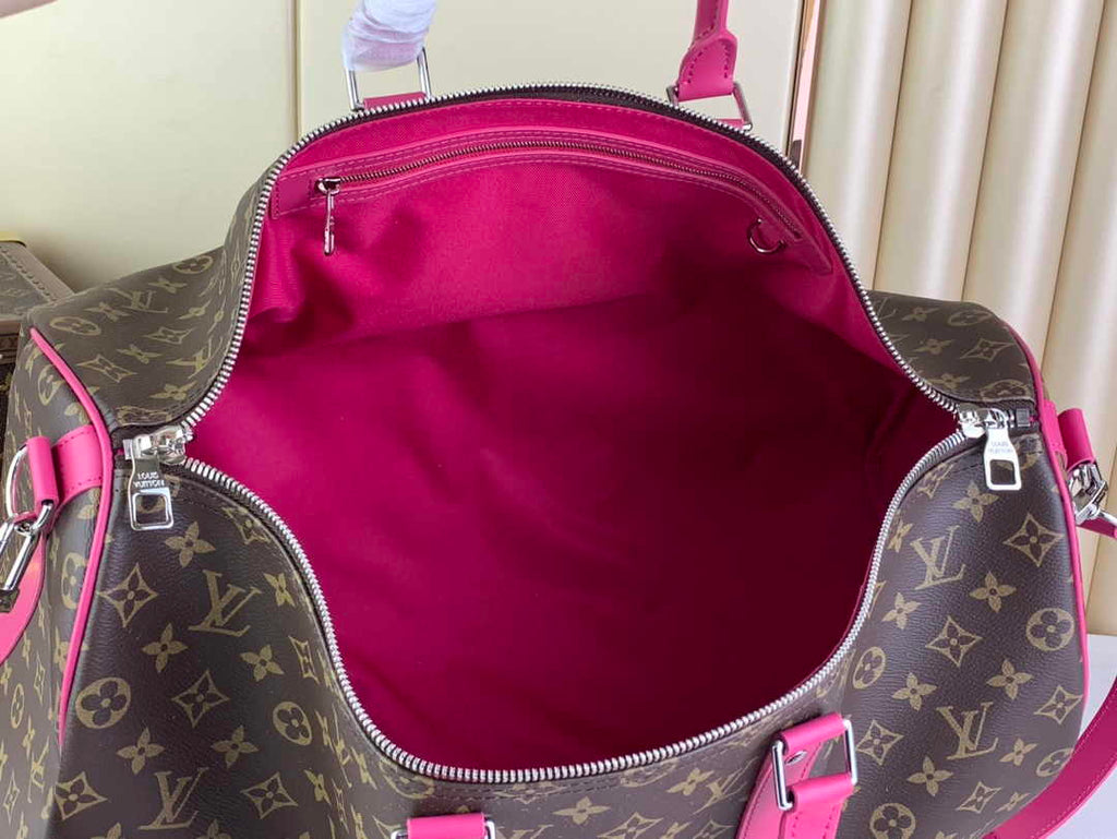 Louis Vuitton Keepall Bandoulière 50 M46773 Monogram Canvas Plum