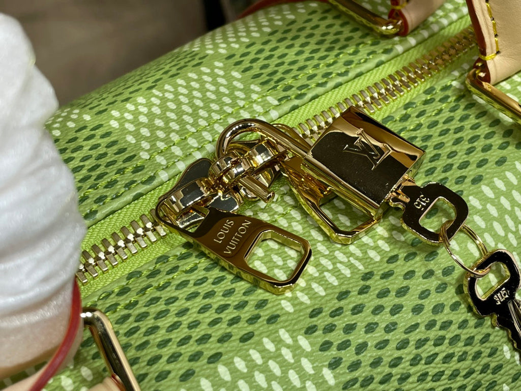 Louis Vuitton Keepall Bandoulière 50 N40667 Green Damier Canvas