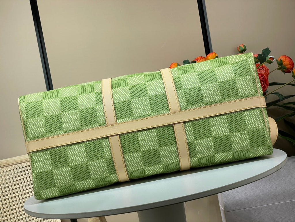 Louis Vuitton Keepall Bandoulière 50 N40667 Green Damier Canvas