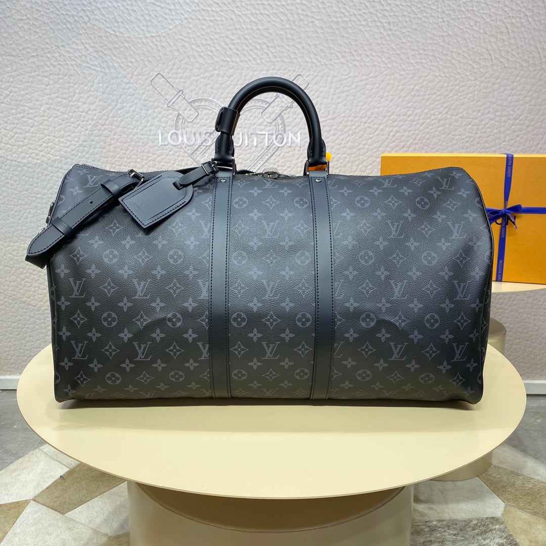 Louis Vuitton Keepall Bandoulière 55 M40605 Coated Canvas