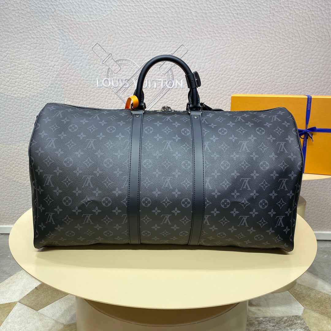Louis Vuitton Keepall Bandoulière 55 M40605 Coated Canvas