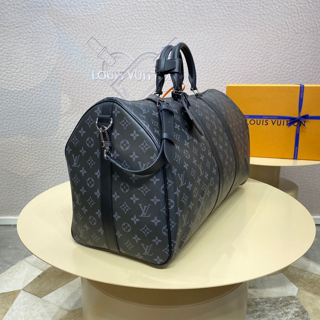 Louis Vuitton Keepall Bandoulière 55 M40605 Coated Canvas