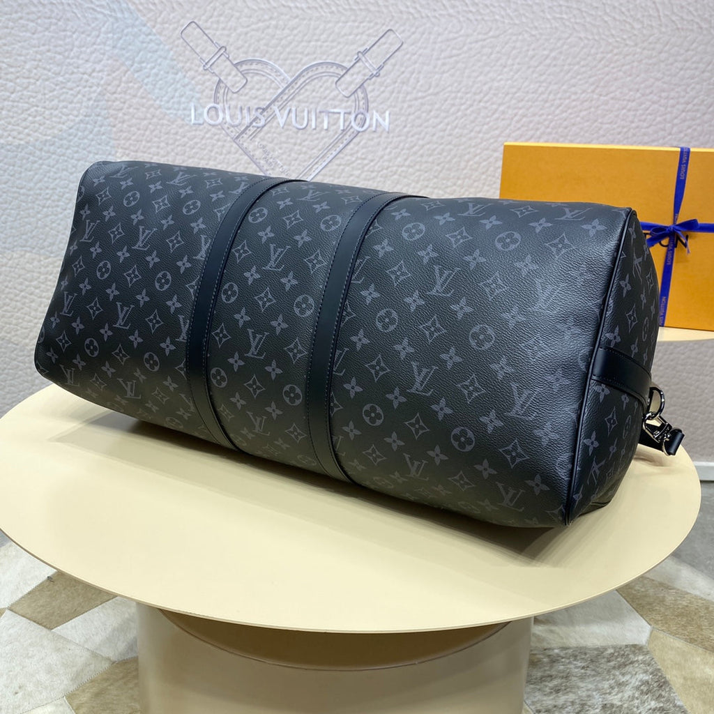 Louis Vuitton Keepall Bandoulière 55 M40605 Coated Canvas