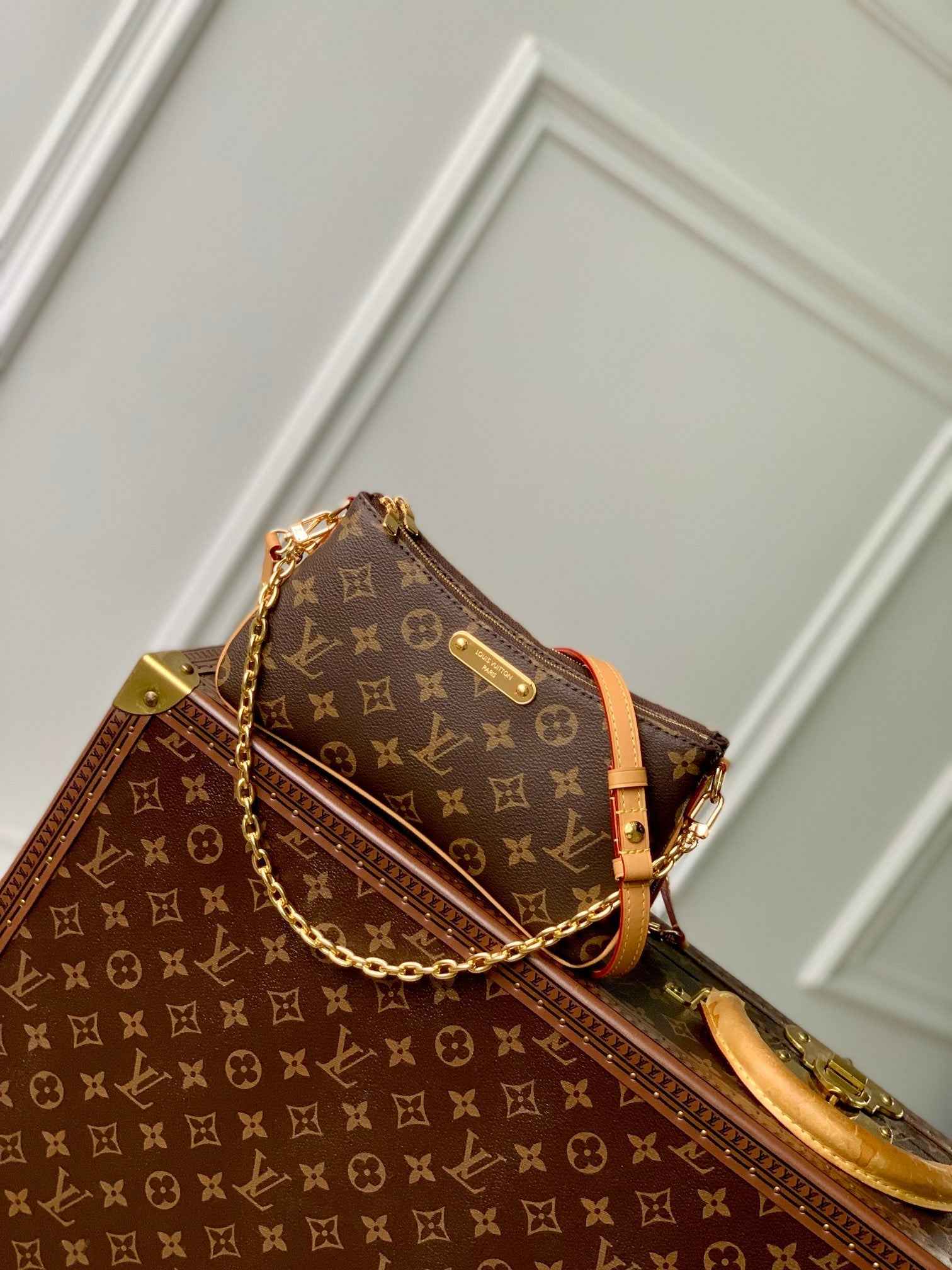 Louis Vuitton Liv Pochette Bag M83008 Monogram canvas
