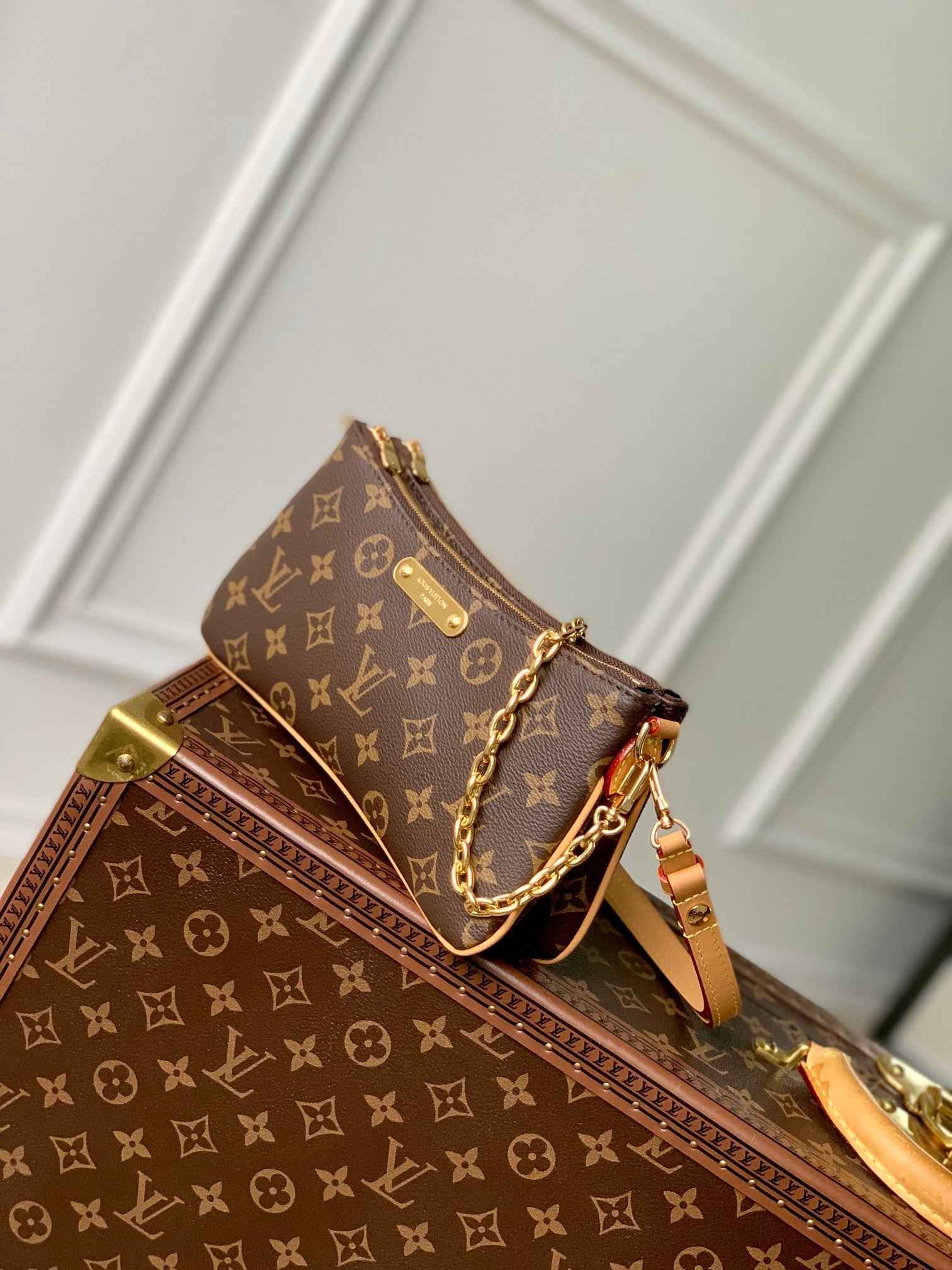 Louis Vuitton Liv Pochette Bag M83008 Monogram canvas