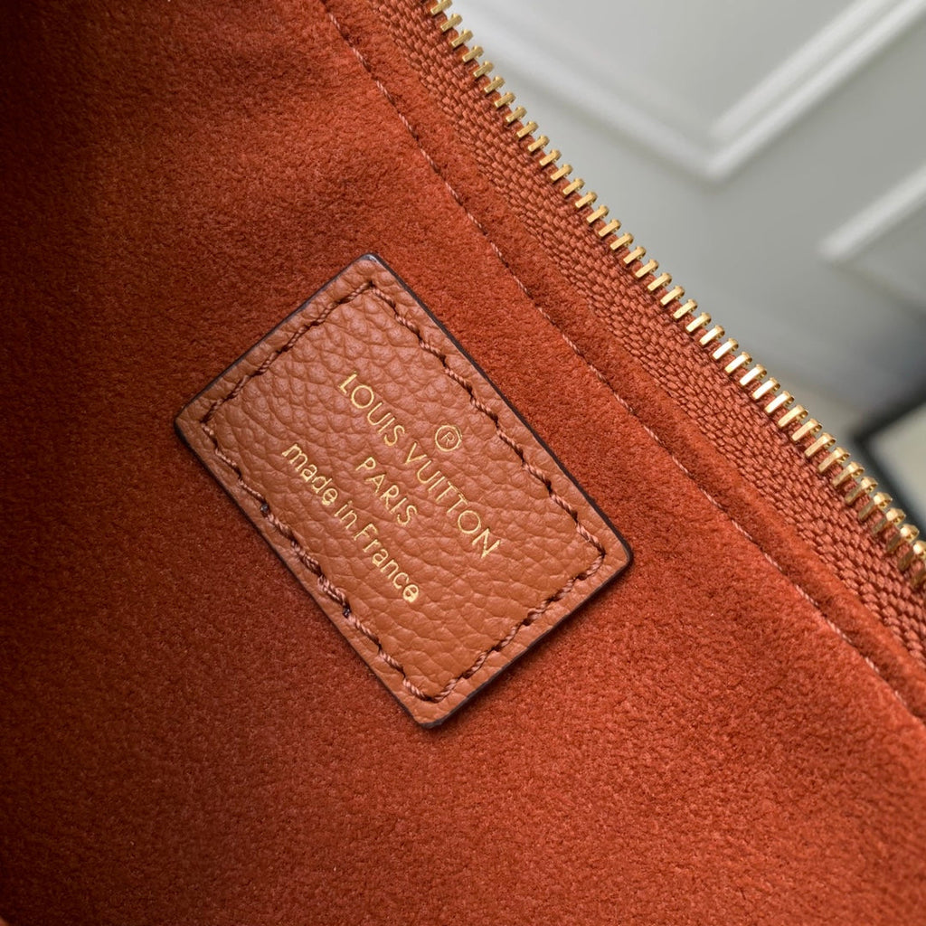 Louis Vuitton Liv Pochette Bag M83301 Brown Leather