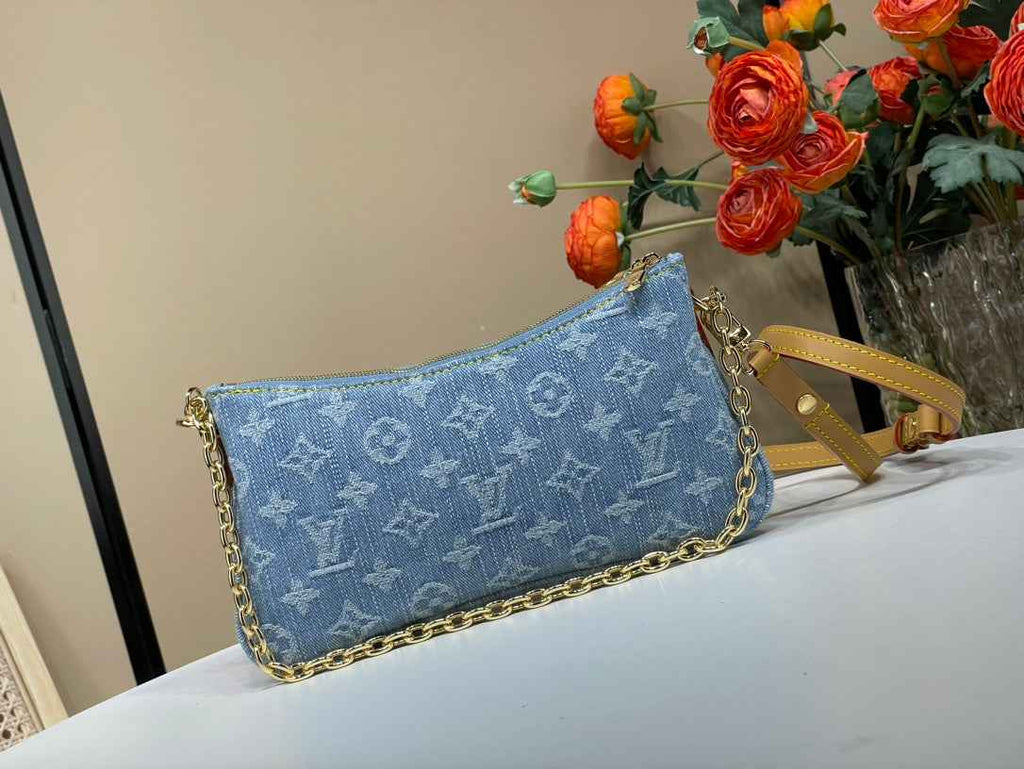 Louis Vuitton Liv Pochette Bag M14159 Blue Washed