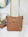 Louis Vuitton Lock and Walk Lockme M24165 Brown Grained calf leather - Default Title - View 1