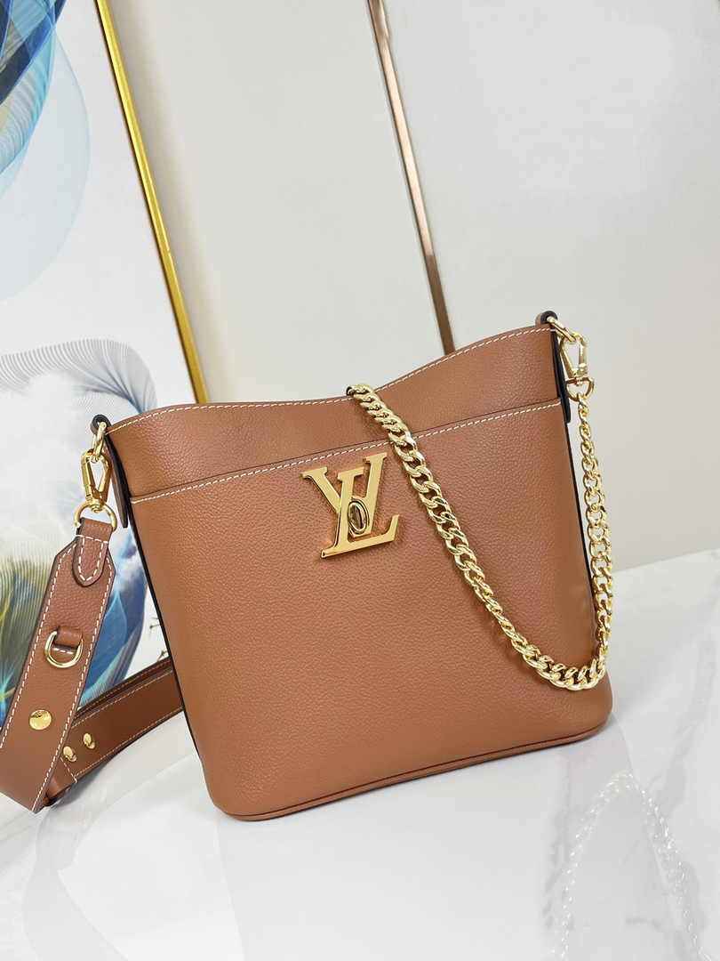 Louis Vuitton Lock and Walk Lockme M24165 Brown Grained calf leather - Default Title - View 2