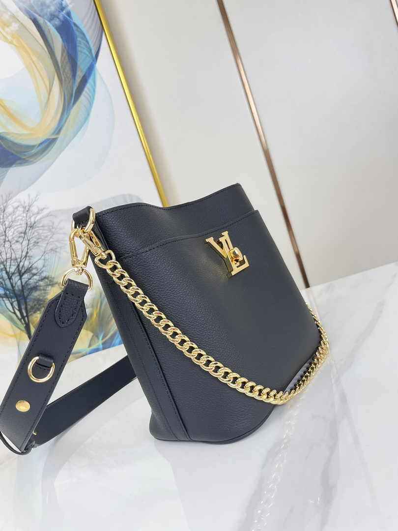 Louis Vuitton Lock and Walk Lockme M24006 Black Grained calf leather - Default Title - View 5