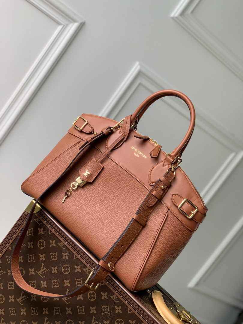 Louis Vuitton Lock It MM High End M22925 Brown Leathers