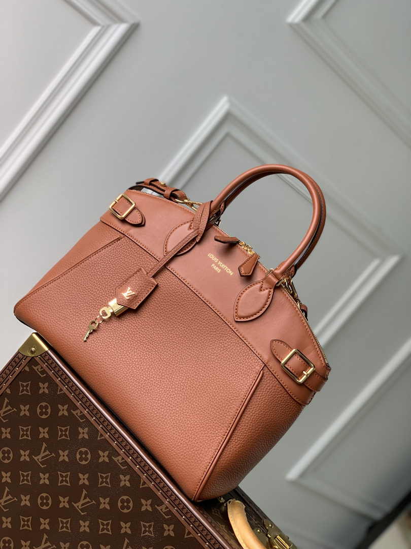 Louis Vuitton Lock It MM High End M22925 Brown Leathers - Default Title - View 3