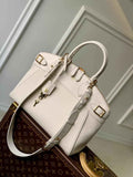 Louis Vuitton Lock It MM High End M23061 Beige Leathers
