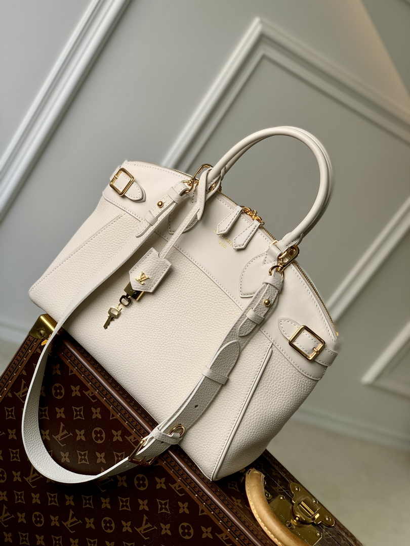 Louis Vuitton Lock It MM High End M23061 Beige Leathers - Default Title - View 1