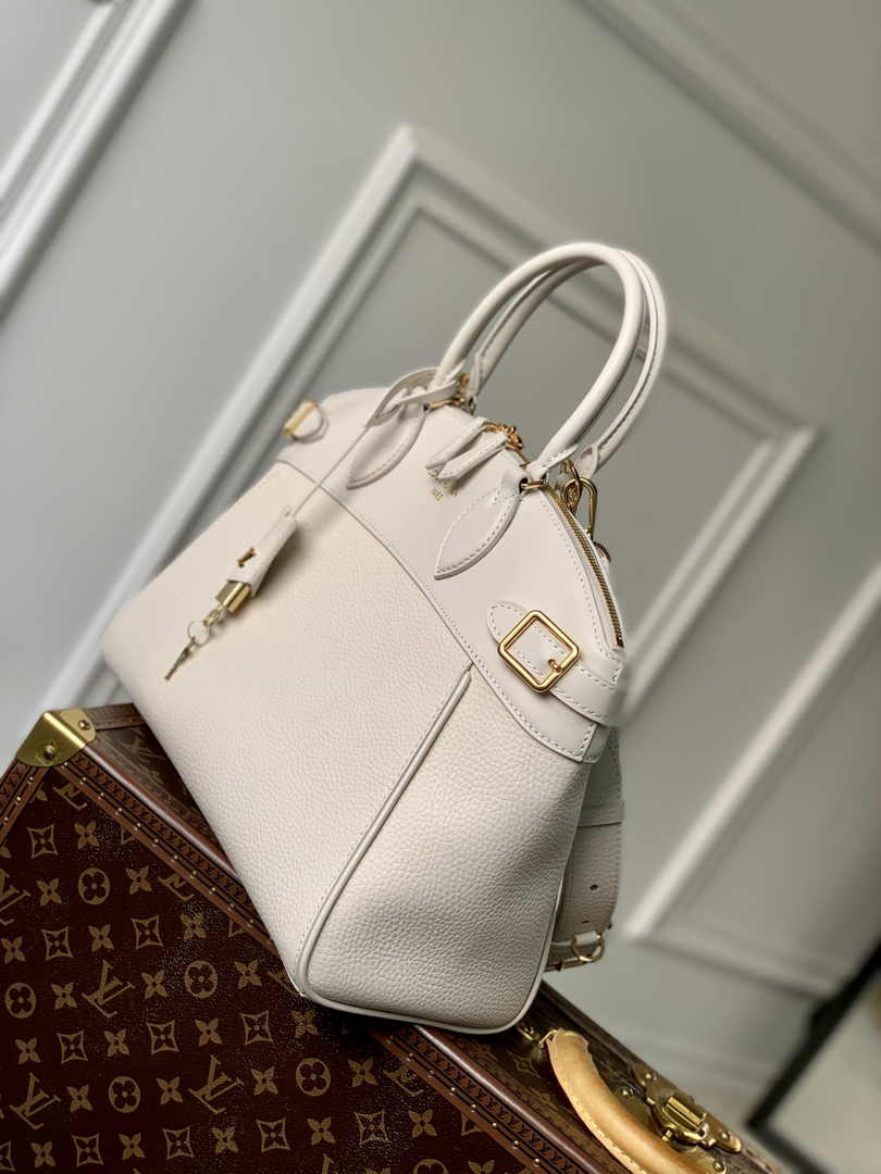 Louis Vuitton Lock It MM High End M23061 Beige Leathers - Default Title - View 2