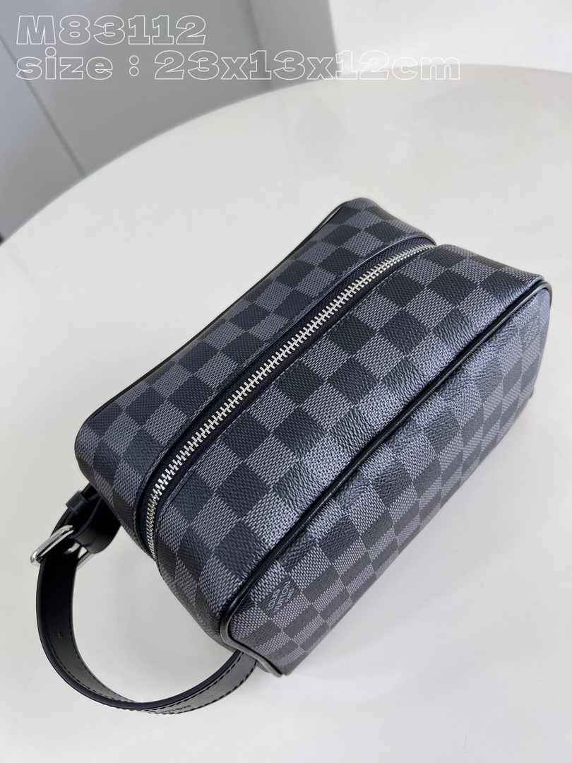 Louis Vuitton Locker Dopp Kit M83112 Damier Graphite coated canvas - Default Title - View 3