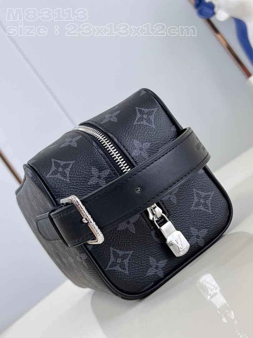 Louis Vuitton Locker Dopp Kit M83113 Monogram Eclipse Coated Canvas - Default Title - View 3