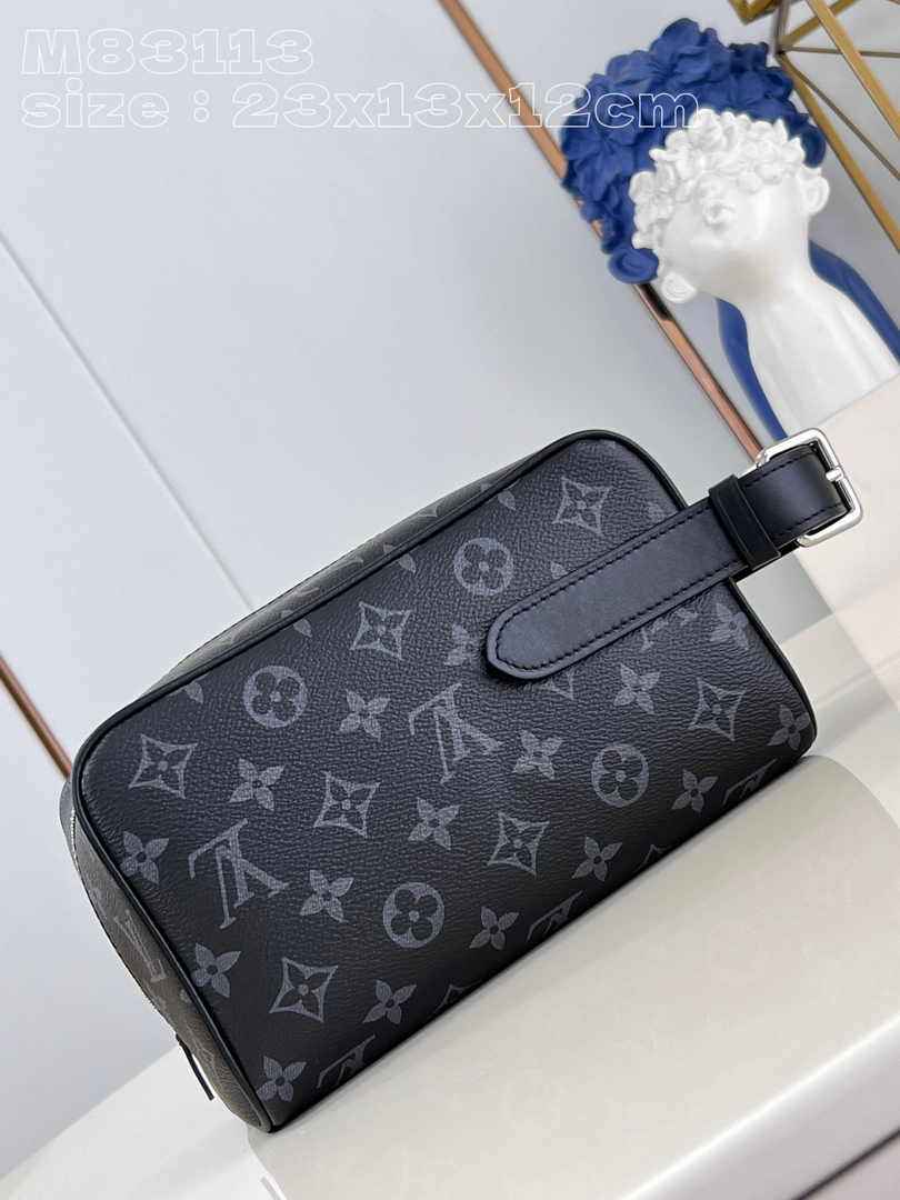 Louis Vuitton Locker Dopp Kit M83113 Monogram Eclipse Coated Canvas - Default Title - View 2