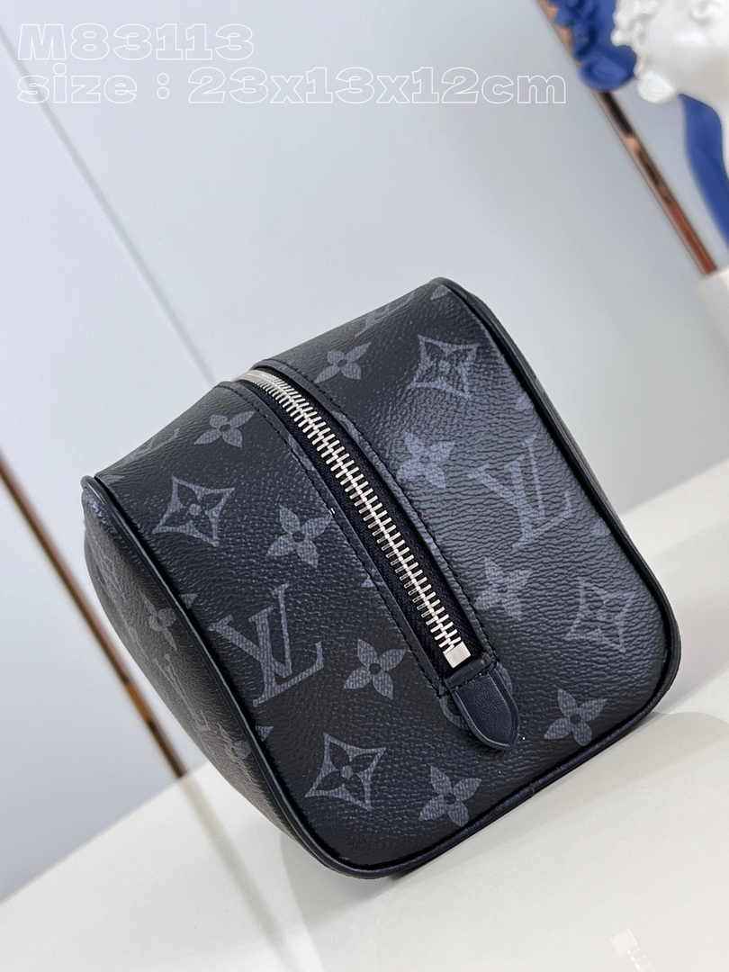 Louis Vuitton Locker Dopp Kit M83113 Monogram Eclipse Coated Canvas - Default Title - View 4